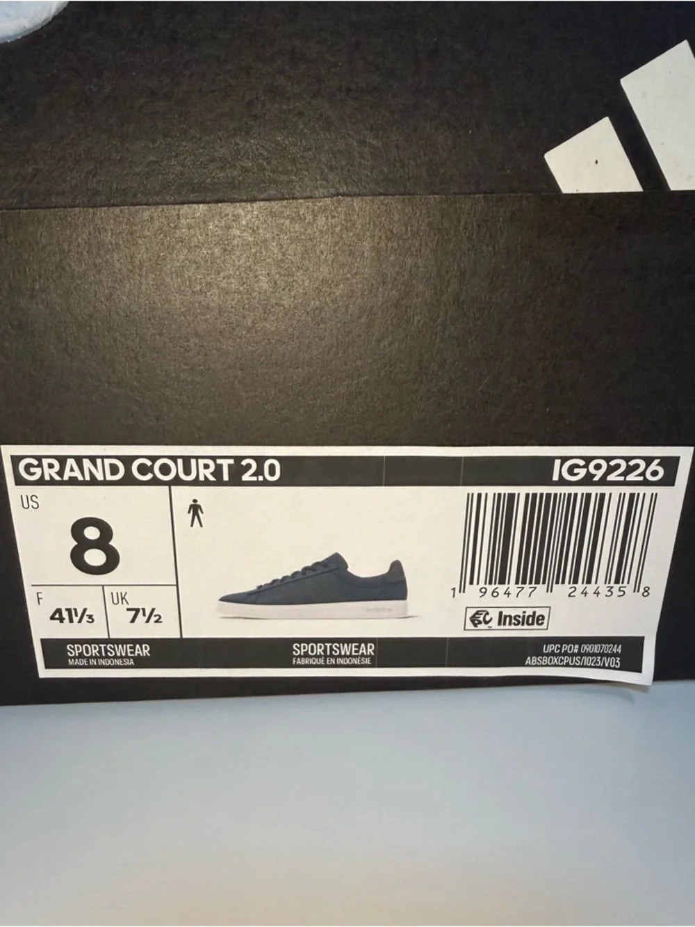 adidas Grand Court 2.0 Low-Top Leather Sneakers